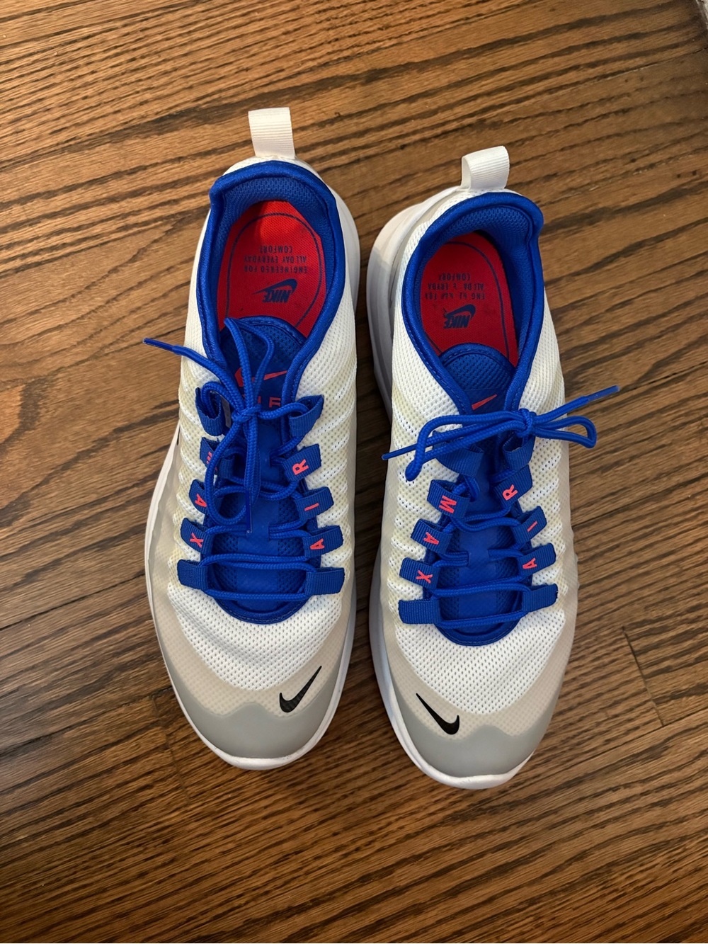 Nike White & Blue Mesh Running Sneakers